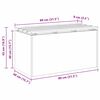 vidaXL Banc de jardin Argent 80 x 40 x 43 cm Acier galvanis&eacute;