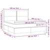 vidaXL Sommier &agrave; lattes de lit avec matelas Bleu 180x200 cm Tissu