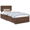 vidaXL Cadre de lit Ch&ecirc;ne brun 75 x 190 cm Bois d'ing&eacute;nierie