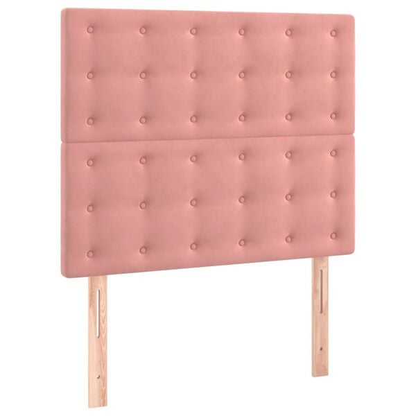 vidaXL T&ecirc;te de lit Rose 80x5x118/128 cm Velours