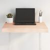 vidaXL Dessus de table bois massif non trait&eacute; bordure assortie