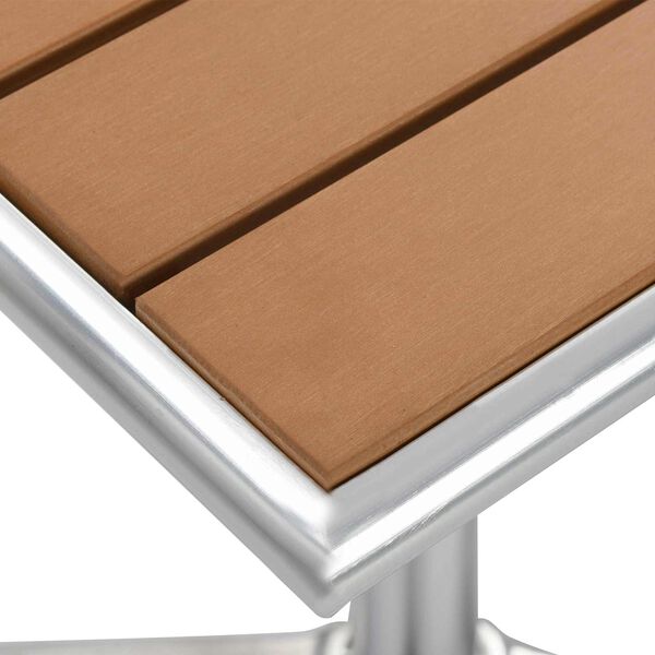 vidaXL table Argent&eacute; Aluminium et Plastique