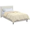 vidaXL Duvet complet toute l'ann&eacute;e Cr&egrave;me 135 x 200 cm Microfibre
