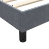 vidaXL Sommier &agrave; lattes de lit et matelas gris fonc&eacute; 140x210cm velours