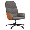 vidaXL Chaise de relaxation Gris clair Tissu