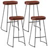 vidaXL Ensemble de bar 5 pcs bois de manguier brut massif et m&eacute;tal