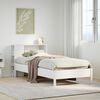 vidaXL Lit biblioth&egrave;que sans matelas blanc 90x190cm bois de pin massif