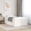 vidaXL Cadre de lit sans matelas blanc 90x190 cm bois de pin massif