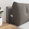 vidaXL Coussin de Dos Taupe 180 x 24 x 50 cm tissu