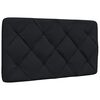 vidaXL Cadre de lit sans matelas noir 90x200 cm tissu