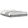 vidaXL Cadre de lit sans matelas sonoma gris 120x200 cm