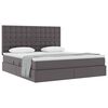 vidaXL Lit de Rangement Gris 180 x 200 cm Cuir synth&eacute;tique