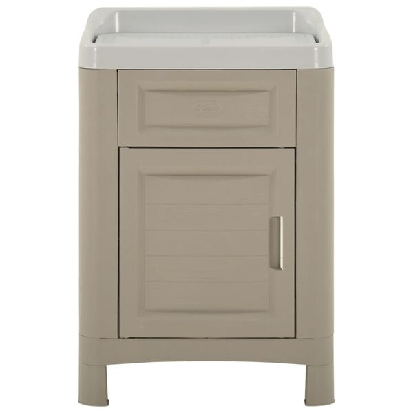 vidaXL Armoire de buanderie 60x51x89 cm Sable