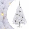 vidaXL Sapin de No&euml;l artificiel 120 cm PVC et Acier Blanc