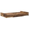 vidaXL Cadre de lit avec rangement Bois Ancien 120 x 200 cm
