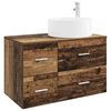 vidaXL Ensemble de mobilier de salle de bain 2 pc Bois ancien