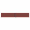 vidaXL Auvent lat&eacute;ral r&eacute;tractable Marron 220x1200 cm