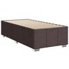 vidaXL Sommier &agrave; lattes de lit avec matelas Marron fonc&eacute; 80x200 cm