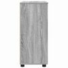 vidaXL Cabinet de salle de bain avec porte Gris Sonoma 60 x 35 x 80 cm
