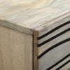 vidaXL Cabinet de chevet avec tiroir Blanc et Noir 50 x 33 x 60 cm