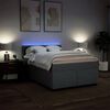 vidaXL Sommier &agrave; lattes de lit avec matelas Gris fonc&eacute; 140x200cm Tissu