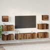 vidaXL Ensemble meuble TV 8 pcs Bois Ancien Bois d'ing&eacute;nierie