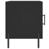 vidaXL Tables de chevet 2 pcs noir 40x40x50 cm bois d&rsquo;ing&eacute;nierie