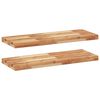 vidaXL &Eacute;tag&egrave;res flottantes 2 pcs 100x30x4 cm acacia massif &agrave; l'huile