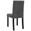 vidaXL Chaises &agrave; manger lot de 4 gris fonc&eacute; velours