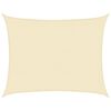 vidaXL Voile d'ombrage 160 g/m&sup2; Cr&egrave;me 6x8 m PEHD