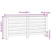 vidaXL Cache-radiateur ch&ecirc;ne marron 175x20x82 cm bois d'ing&eacute;nierie