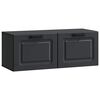 vidaXL Meuble TV mural Noir 78,5 x 31 x 30 cm Bois d'ing&eacute;nierie