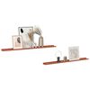 vidaXL &Eacute;tag&egrave;re Murale 2 pcs Rouge 115 x 9 x 3 cm Bois d'ing&eacute;nierie