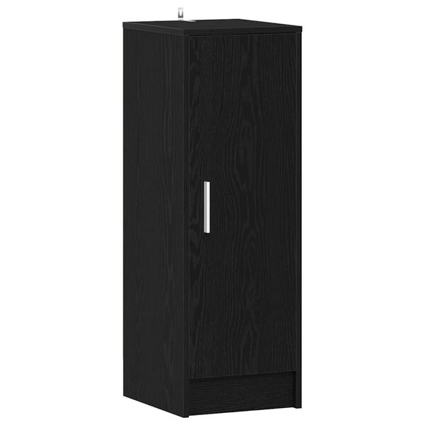 vidaXL Cabinet &agrave; chaussures avec &eacute;tag&egrave;re Ch&ecirc;ne noir 32 x 35 x 92 cm