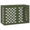 vidaXL Housse de climatiseur Vert olive 90 x 40 x 60 cm Acier