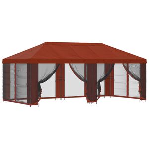 vidaXL Abri de jardin avec parois 6 x 3 m Terre cuite