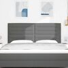 vidaXL T&ecirc;te de lit Gris fonc&eacute; 180 cm tissu