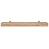 vidaXL &Eacute;tag&egrave;res murales 2 pcs 110x15x4 cm bois de teck massif