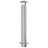 vidaXL Extension de Conduit Argent&eacute; 25 x 25 x 132 cm Acier inoxydable
