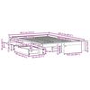 vidaXL Cadre de lit sans matelas blanc 160x200 cm bois de pin massif