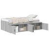 vidaXL Cadre de lit Gris Sonoma 70 x 190 cm Bois d'ing&eacute;nierie