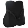 vidaXL Coussin dorsal Noir Mousse &agrave; m&eacute;moire de forme 40 x 40 x 11 cm