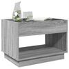 vidaXL Table basse avec LED infini sonoma gris 70x50x50 cm