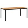 vidaXL Ensemble de salle &agrave; manger pour jardin 7 pcs Gris et marron