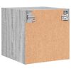vidaXL Tables de chevet et portes vitr&eacute;es 2pcs sonoma gris 35x37x35cm