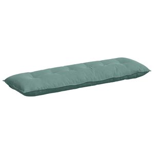 vidaXL Coussin de Dos Vert Mer 160 x 50 cm Tissu en velours c&ocirc;tel&eacute;