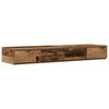vidaXL Cadre de lit avec rangement avec tiroir Bois Ancien 120 cm