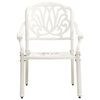 vidaXL Ensemble de bistro 5 pcs Aluminium coul&eacute; Blanc