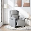 vidaXL Fauteuil inclinable &eacute;lectrique Gris clair Tissu