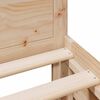 vidaXL Cadre de lit sans matelas avec t&ecirc;te de lit 90x190 cm pin massif